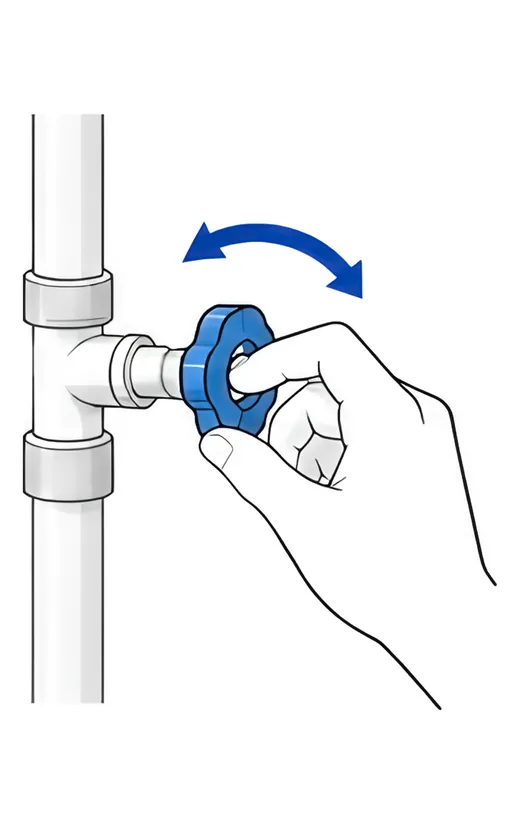 Step 1: Turn off water if your refrigerator manual requires it.